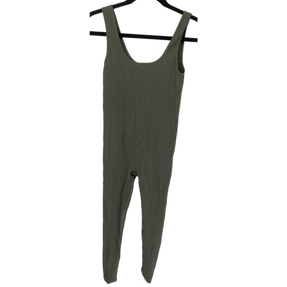 New Forever 21 Women S/M Compression Leotard gray Sleeveless ribbed Jumpsuits - Picture 4 of 5